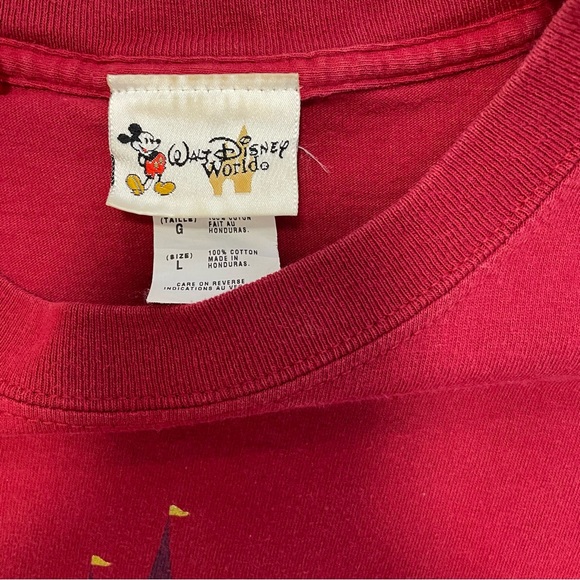 Walt Disney World TShirt Red Large Celebrating 50 years Graphic of Mickey Castle - Picture 3 of 6